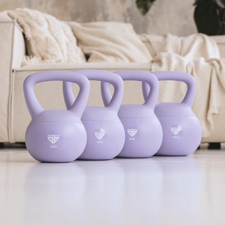4 Soft Kettlebells - Purple Bundle